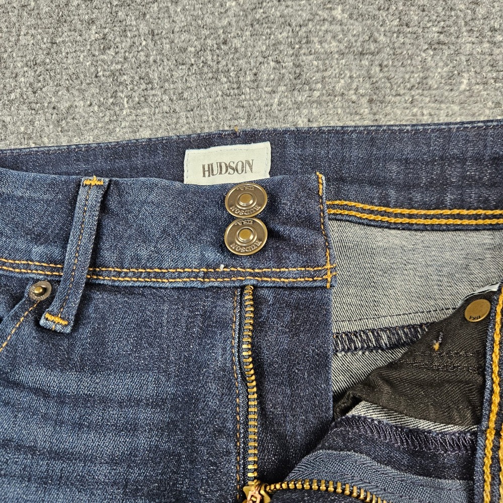 Hudson Collin Midrise Supermodel Skinny Jeans Dark Wash 25 WM422LDLO - Picture 4 of 10